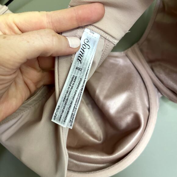 Soma Stunning Support Unlined Minimizer Bra Size 40G Adobe Rose Nude Pink Mauve - Picture 16 of 16